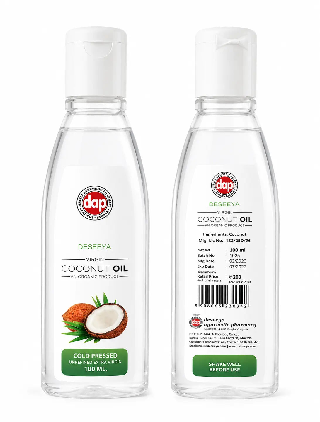 Best virgin coconut oil  100ML